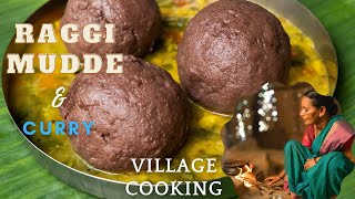 Village Style Raagi Mudde \u0026 Spicy Saaru - Healthy Meal Combo by Grandma | Raagi Millet Balls \u0026 Curry