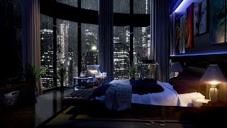 Relax With The Sound Of Rain from a Luxury High Rise Apartment - Rain Sleep ASMR