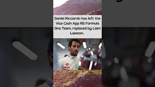 Daniel Ricciardo Leaves Visa Cash App RB Formula One Team, Replaced by Liam Lawson #shorts #f1