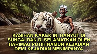 Kakek Ini hanyut Di Sungai Di Selamatkan  Harimau Putih Namun Setelah Itu kejadian buruk di alaminya