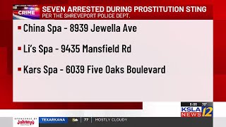 7 arrested in prostitution bust at Shreveport massage parlors