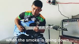 when the smoke is going down(scorpion) guitar cover