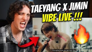 TAEYANG - 'VIBE (feat. Jimin of BTS)' LIVE CLIP - REACTION !!!
