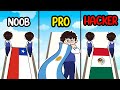 NOOB vs PRO vs HACKER en FLAG PAINTERS- DeGoBooM