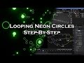 Sci-Fi Neon Circles Looping Background - Blender Tutorial