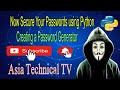 How to create a password generator using python Programming | Asia Technical TV