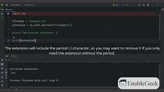 How to Remove Extension from Filename in Python