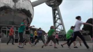 SOLIBAD - Badminton Flashmob in Brussels, Belgium