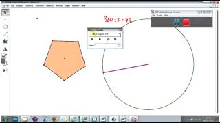 Constructing and animating a regular polygon