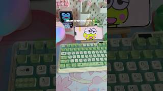 KZZI K75 pro lemon green keyboard 🍋💚 #kawaii #aesthetic #pink #keyboard #shorts