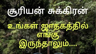 சூரியன் சுக்கிரன் உங்கள் ஜாதகத்தில் எங்கு இருந்தாலும்....