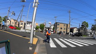 【自転車車載】竹の塚6丁目付近～竹ノ塚センター通り～竹の塚七丁目歩道橋～都道103号～伊興白幡～尾竹橋通り～谷塚橋～谷塚中央通り～谷塚第2児童遊園(2019/05/26)