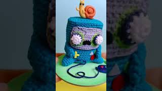 Mi versión de BMO de #horadeaventuras 🕹️🧟‍♂️ #adventuretime #amigurumi #crocheting