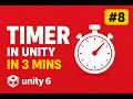 Make a Game Timer + Game Over System in Unity #8 (Beginner Tutorial 2026). #unity3d