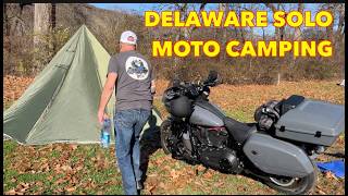 Delaware Moto Camping. Solo camping ASMR