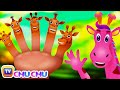 Finger Family Giraffe | ChuChu TV Animal Finger Family Nursery Rhymes Songs For Children