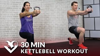 30 Minute Kettlebell Workout - HIIT Kettlebell Workouts for Fat Loss & Strength Training Men & Women