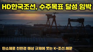 [CC한글자막]HD한국조선, 수주목표 달성 임박