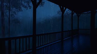 Rain accompanied by EXTREME Thunder in a wooden House Hidden in the Jungle-Rain Sounds for Sleeping