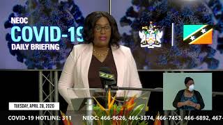 PS Jasmine Weeks presentation at NEOC Daily Briefing - April 28, 2020