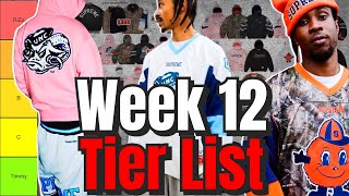 SUPREME Week 12 Tier List featuring NCAA Mitchell \u0026 Ness