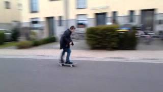 Skatboarding lustiger sturz