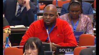 Floyd Shivambu Powerful Debate at IPU Assembly in Kigali, Rwanda.