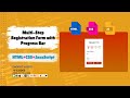 How to Create a Multi Step Registration Form with Progress Bar #html #css #javascript
