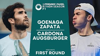 SUPER INTENSE | Goenaga/Zapata VS Cardona/Augsburger | Riyadh Premier Padel P1 | First Round