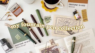 My Fountain Pen Collection 2021 🖋️ earth colors + currently inked