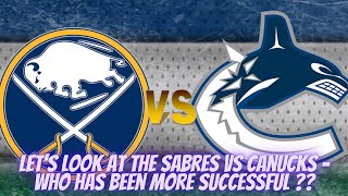 The Sabres vs The Canucks - Lets Compare The Numbers Historically