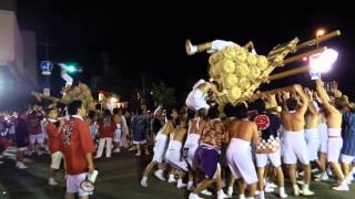 2014-08-23 片山津温泉『湯のまつり』勝負御輿紅白逆立ち