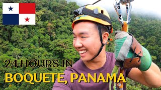 Zip Lining Through the HIGHEST Point in Panama! | Solo Travel in Boquete Panama in 24 hours