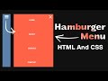 How to Create a Responsive Hamburger Menu Using HTML & CSS Only | Navbar Menu Without JavaScript