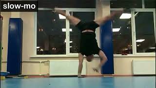 MAG 2022 COP Artistic gymnastics elements [B] flair to handstand F/X (slow-mo)