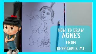 How to Draw AGNES from Illumination's DESPICABLE ME - @dramaticparrot