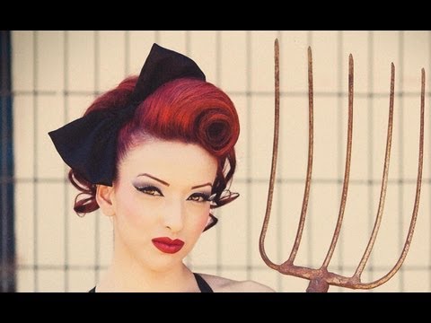 3 Vintage Retro Pin Up Girl Hairstyles 1940 50 S Make