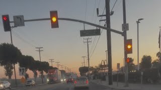 Traffic on South Sota Street in Los Angeles #sota #vernon #lyft