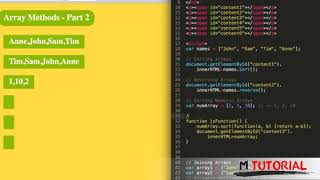 Tutorial JavaScript for beginners #26 Array Methods Part 2 # M Tutorial