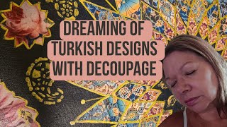 Turkish Inspired Table using @MadebyMarley Decoupage Paper