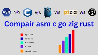 Compare with ASM | C | GO | ZIG | Rust || #comparison #asm #language #golang #zig #rust