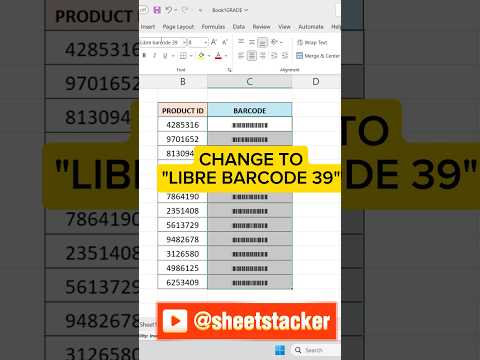 Generador de códigos de barras de Excel #shorts #short #trending #excel #exceltips #exceltutorial #exceltricks