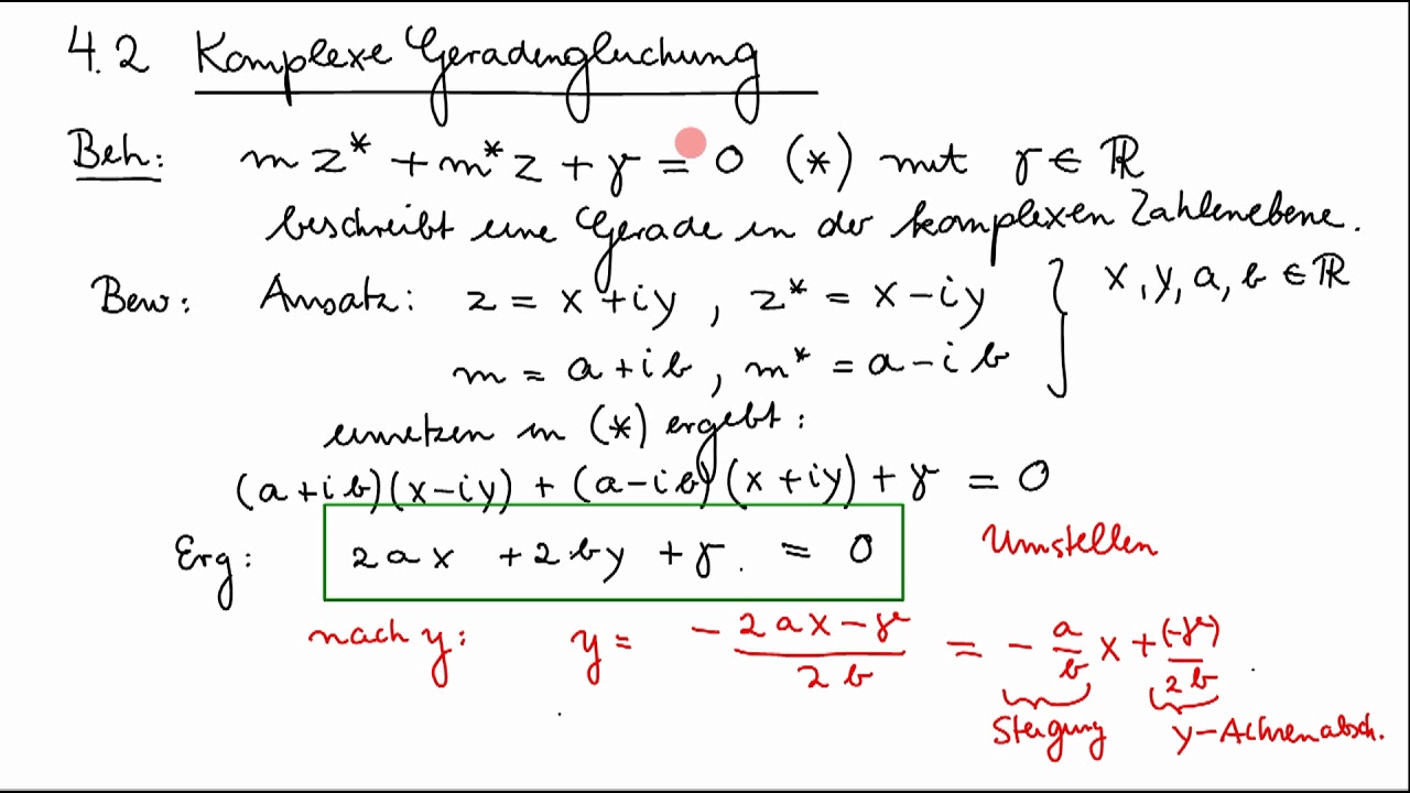 Komplexe Zahlen - Teil 10, Abschnitt 2 - YouTube