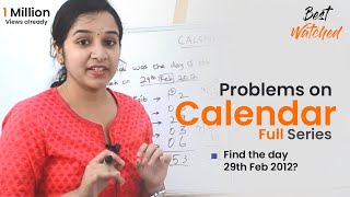 Aptitude Made Easy Problems on Calendar full series, Learn maths #StayHome