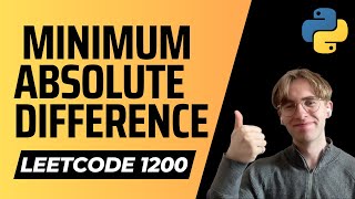 1200. Minimum Absolute Difference - LeetCode Python Solution
