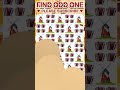 FIND THE ODD ONE EMOJI OUT 084 🔍😝 PUZZLES #3demoji #emojigame #quiz #brainsite #shorts #viralvideo