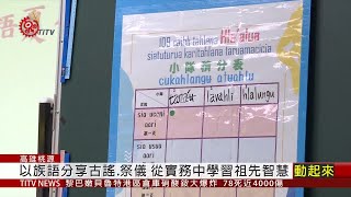 拉阿魯哇族語夏令營登場 藉多元學習強化認同 2020-08-05 IPCF-TITV 原文會 原視新聞