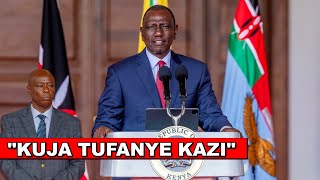 Listen to President Ruto New message to Gachagua after swearing in Uhuru allies in his Cabinet!🔥