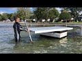 One Person Dock & Pier Removal With Foam Floats- LiftsLaddersAndDocks.com