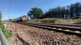 *5 Tone* GBRf Class 66733 Passing Spikes Lane Foot Crossing